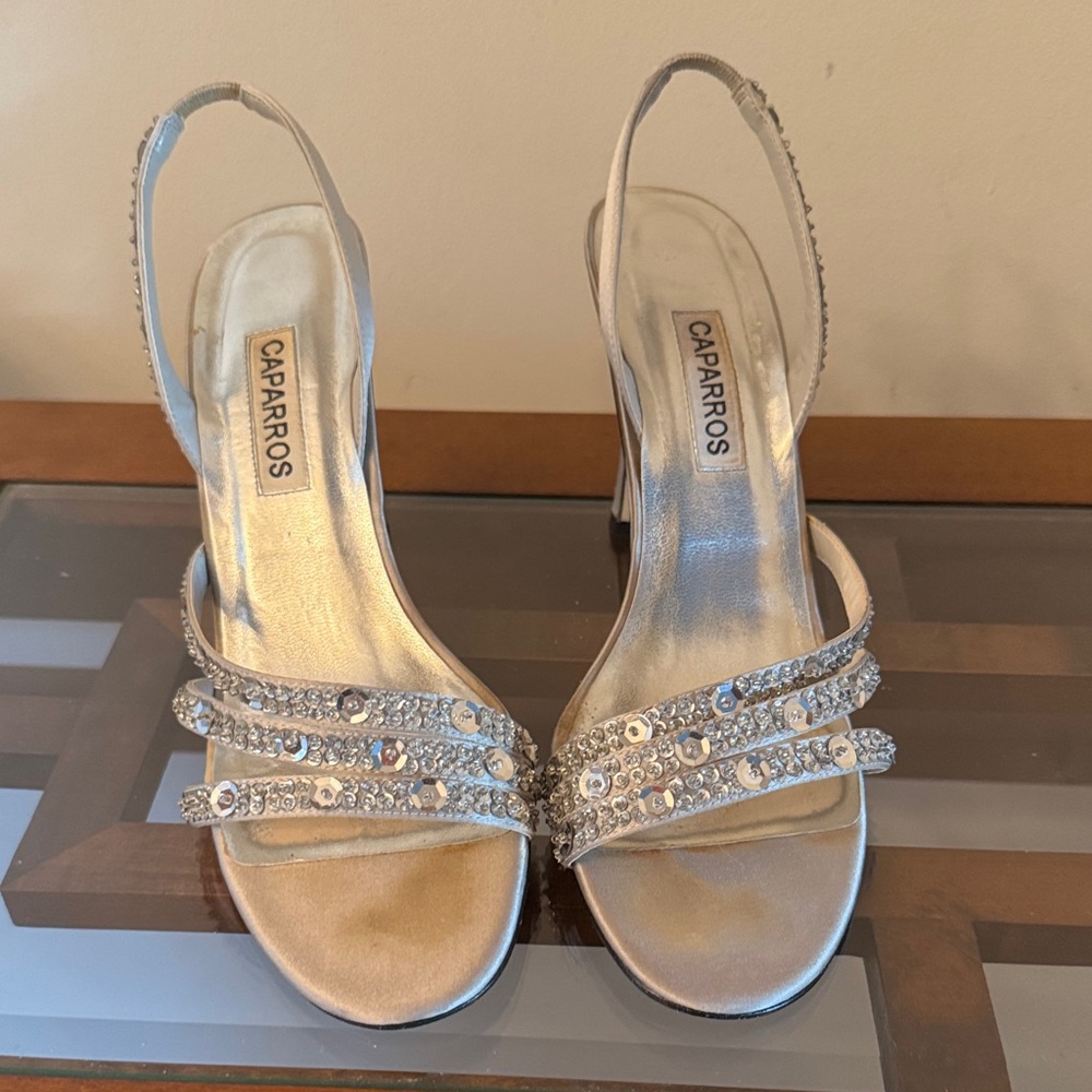 Vintage Caparros Silver Heels
